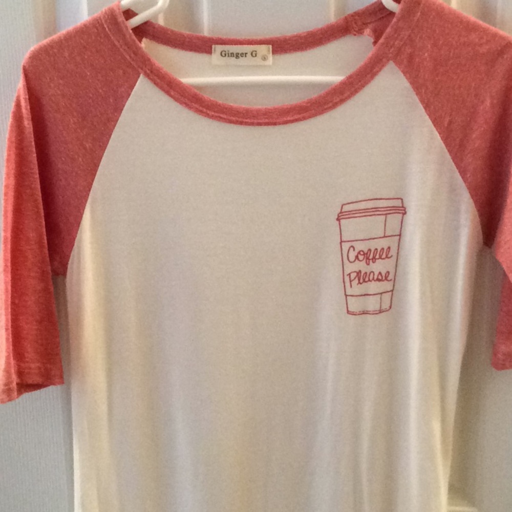 Size small Ginger G coffee please shirt